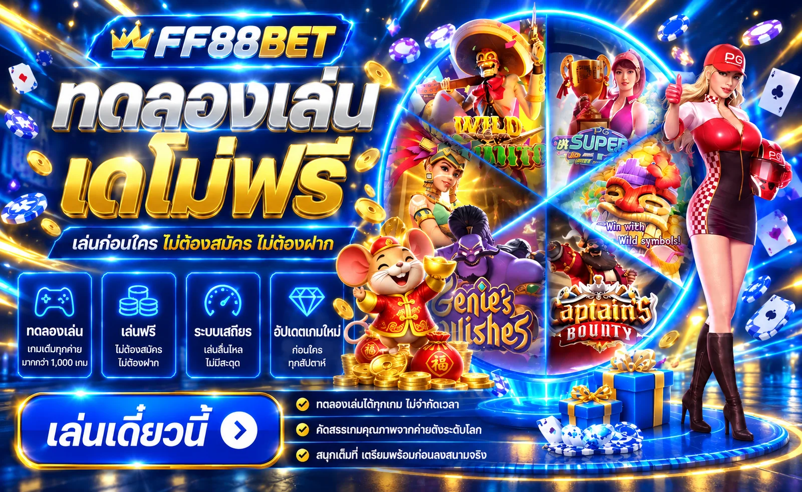 FF88BET ทดลองเล่นสล็อตฟรีจากหลายค่าย